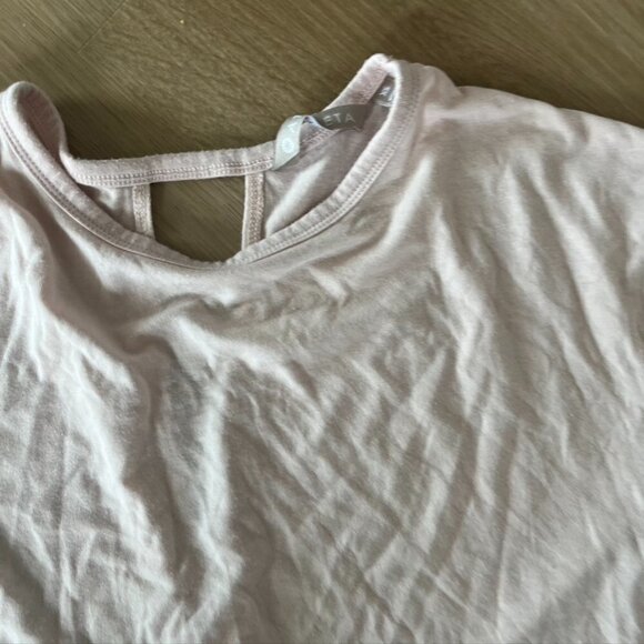 Athleta Cloudlight Open Back Tee XS Blush Pink High Low Shirt Top 297593 - Picture 5 of 8